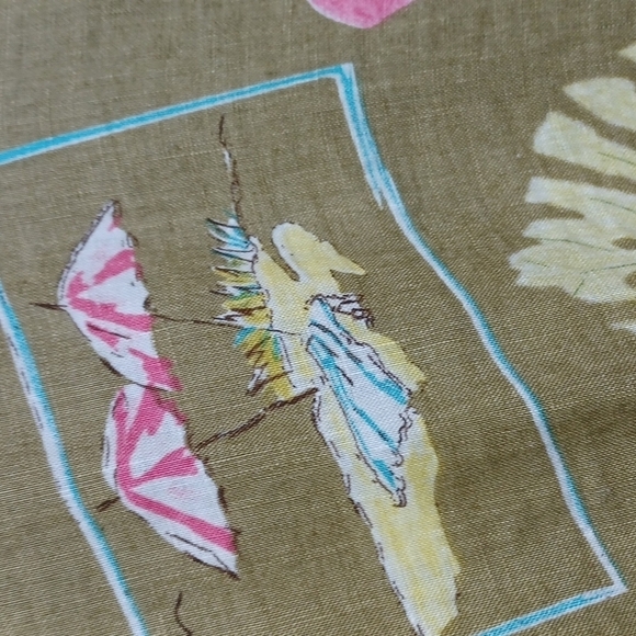 PURE LINEN studio J R P SIZE 14 IN BEAUTIFUL TROPICAL COLORS AND FLOWERS - Picture 3 of 8